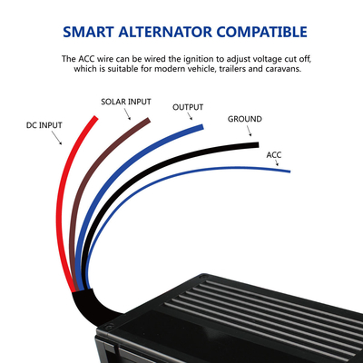 Il multi caricabatteria di CC di scopo DC12V 20A ha introdotto/caricatore introdotto solare 16V-25V