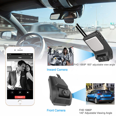 4G leggero WiFi Dashcam con costruito nella registrazione LCD a 2,7 pollici del ciclo dei sensori di G
