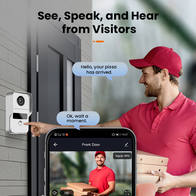 Il video citofono senza fili del campanello del IP del telefono della porta di WIFI 1080P ha fissato la visione notturna della macchina fotografica