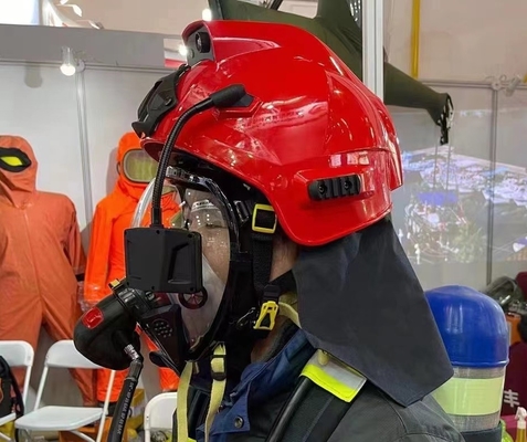 Telecamera per imaging termico a infrarossi in streaming live 4G SOS Alert ABS per casco ignifugo