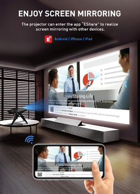 Dimensioni immagine a 30-120 pollici del video proiettore portatile LCD per l'esposizione di Home Theater