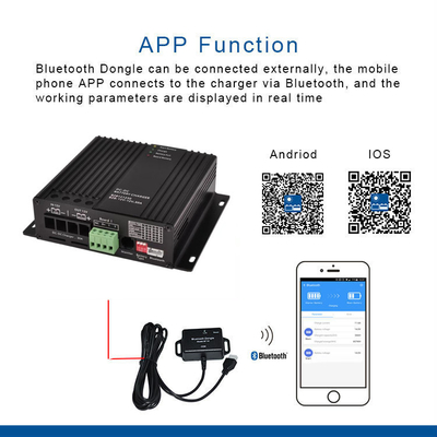 Caricabatteria CC CC 12V-12V 30A Supporto Caricabatterie intelligente automatico Bluetooth