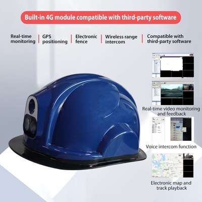 Macchina fotografica del casco di sicurezza di sostegno 4G 3G con 7 ore di registrazione di batteria di tempo 4200mAh