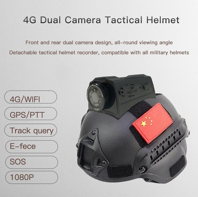 macchina fotografica tattica di Live Streaming Helmet Hard Hat della macchina fotografica del casco di 4G GPS