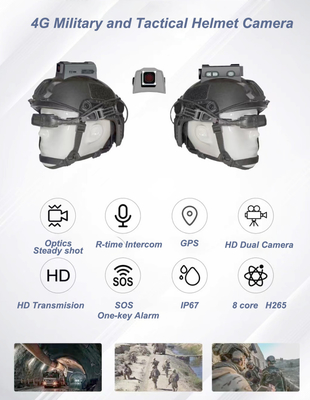 IP67 impermeabile Hard Hat Camera fornisce video dinamici multi-angolo in tempo reale