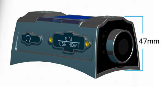 Fotocamera per casco intelligente Mini GPS Wi-Fi 3G 4G