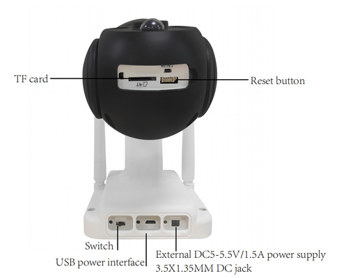 Tuya Wifi Camera a batteria solare di sicurezza 4G PTZ Camera per il cortile interno esterno