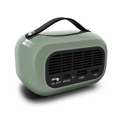 Green DLP Smart Projector 65 Lumens Android 9.0 4K Batteria integrata 5000MA