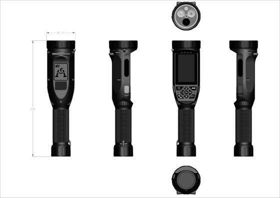 13 mega pixel telecamere del corpo della polizia Batteria integrata da 3000 mAh E sistema Android 12.0