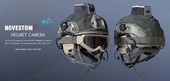 Tecnologia 4K della telecamera del casco tattico Camera di combattimento e affari pubblici