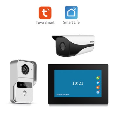 166° angolo di visione tutto nero/argento WIFI video campanello 8 mesi Stand by H.264 formato codificato