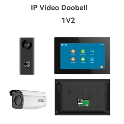 Campanello video WIFI tutto nero con 166° Wide Visual Angle SD Card Recording e Motion Detection