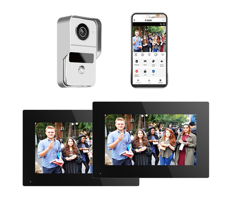 Campanello video WIFI tutto nero con 166° Wide Visual Angle SD Card Recording e Motion Detection