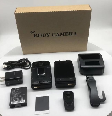 4G LTE WiFi GPS 64 Bit Quad Core Camera indossabile con retro luce luce di allarme e scheda di memoria 64G