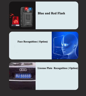 4G LTE AI riconoscimento facciale bodycam Camera umana SOS allarme 2 Way Talk