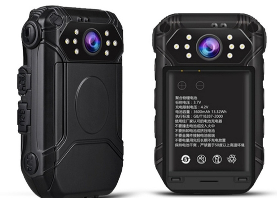 Telecamera indossabile da corpo della polizia da 13MP con visione notturna a 120° di grande angolo e impermeabile IP66