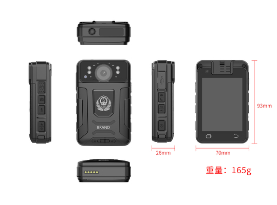 Telecamere del corpo della polizia da 32 GB con GPS, Wi-Fi, Bluetooth e piattaforma CMSV6