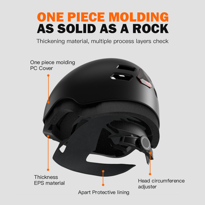 720P Camera casco di sicurezza con IP67 impermeabile e temperature di funzionamento fino a 70 gradi C