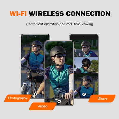 720P Camera casco di sicurezza con IP67 impermeabile e temperature di funzionamento fino a 70 gradi C