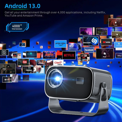 Amlogic T950S Main Chipset Mini Portable Projector con 220ANSI Lumens Bluetooth 5.0