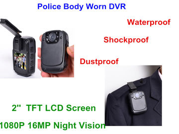 FCC approvato, carta consumata del registratore di Dvr della polizia 1080P della videocamera 32G TF del corpo