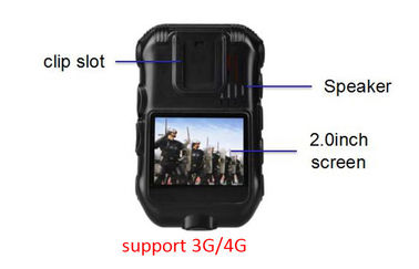 Macchina fotografica impermeabile del corpo di applicazione di legge vista di angolo di 140 gradi 3600 MAH Battery