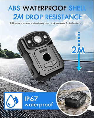 4K Risoluzione IP68 Wifi Fotocamere indossate sul corpo H.264/H.265 Codifica video con NFC e sistema Android 10