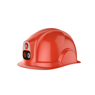 Hardhat di tracciamento GPS 4G robusto per cantiere di costruzione Rango di messa a fuoco da 0,5 m all'infinito -20 ° C a 60 ° C