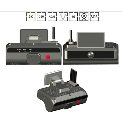 4G Dashboard Dual Camera AI ADAS DMS Riconoscimento facciale del guidatore con compressione video H.264/H.265