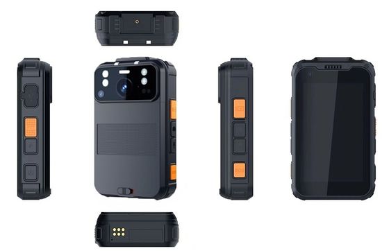 Android 13 System 1440p Personal Body Camera Wifi IP66 5g 4G 64GB RAM ROM 4G 64GB 5G Supporto