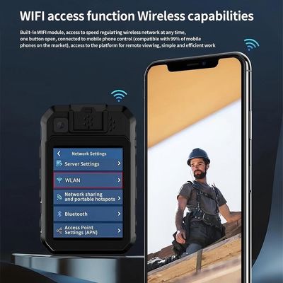 Telecamera per il corpo della polizia 2K con sistema Android 12 e codifica H.265/H.264 per la registrazione video di alta qualità