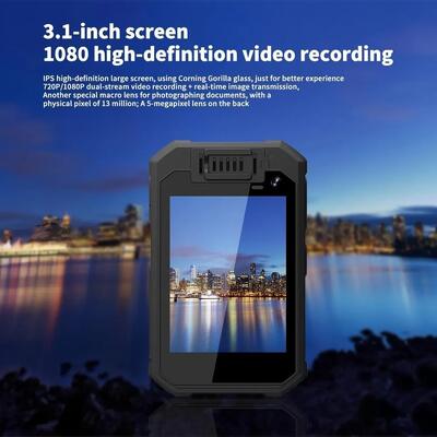 4G wifi Audio conversazione bidirezionale GPS Video in diretta bodycam per le forze dell'ordine