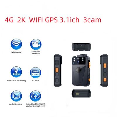 4G Wi-Fi Live Stream GPS Tracking Camera Indossata dal Corpo PTT Intercom