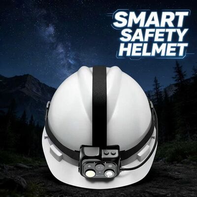 Telecamera per elmetto di sicurezza con scheda Nano SIM, opzioni di archiviazione su scheda TF, luce LED e supporto per intercom PTT di gruppo e algoritmi AI
