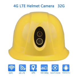 La macchina fotografica portabile impermeabile del casco di sicurezza IP67 4G con i dati in tempo reale 1080P si carica