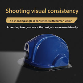 Accuratezza astuta di alta precisione della macchina fotografica del casco di sicurezza di registrazione di immagini termiche di riconoscimento di fronte