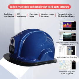 Accuratezza astuta di alta precisione della macchina fotografica del casco di sicurezza di registrazione di immagini termiche di riconoscimento di fronte