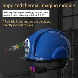 Accuratezza astuta di alta precisione della macchina fotografica del casco di sicurezza di registrazione di immagini termiche di riconoscimento di fronte