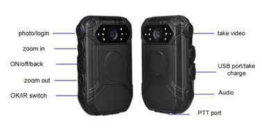 Macchine fotografiche consumate della polizia 10 ore di video registrazione IP65 DVR impermeabile