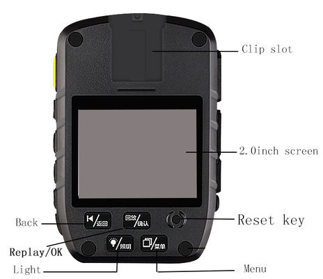 Sensore senza fili del mp CMOS della videocamera 5,0 di applicazione di legge 1080P della mini macchina fotografica consumata della polizia 4K