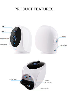 Videocamera di sicurezza 3400mA di Hi3518E SoC PIR Sensor 3IR LED Wifi