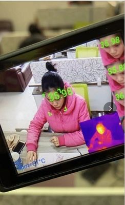 Casco di temperatura che misura casco del sistema 4G di Android il video con la macchina fotografica