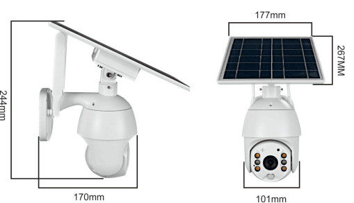 La videocamera di sicurezza solare 1080P della batteria della macchina fotografica 4G sostiene lo stoccaggio della nuvola