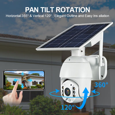 Macchina fotografica automatica del CCTV 1080P HD di rilevazione di moto di visione notturna all'aperto di colore pieno 2MP Wireless Wifi 4G Sim Card Solar Battery