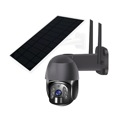Infrarosso di visione notturna 2.0MP 200W 850nm della macchina fotografica della cupola 4G PTZ della batteria al litio di NTC