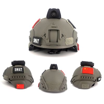 2.4GHz GPS Camera Casco Live Streaming 3600mAh Per le truppe
