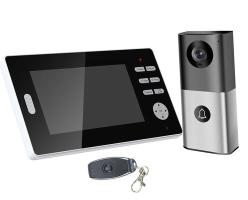 citofono LCD senza fili di sostegni del campanello 7inch HD di 2.4GHz WIFI video che prende foto