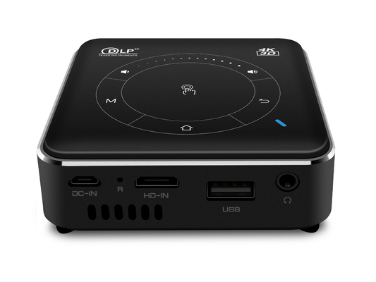 DLP 55 lumi di Mini Portable Projector 20000 ore di vita di fuoco manuale di tempo