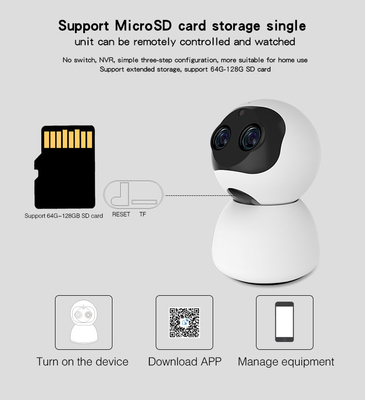 Macchina fotografica bidirezionale del IP del citofono 1080P PTZ WIFI di voce della videosorveglianza binoculare di PTZ