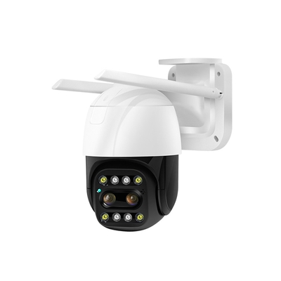Visione notturna doppia metallica di riconoscimento della videocamera di sicurezza 1080P 2.0MP HD AI della lente di WIFI